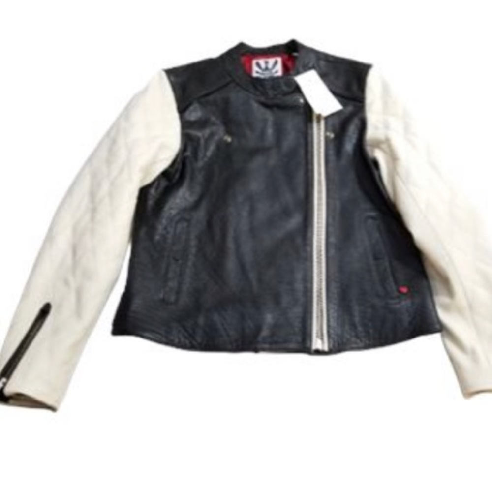 Scotch & Soda leather jacket NWT